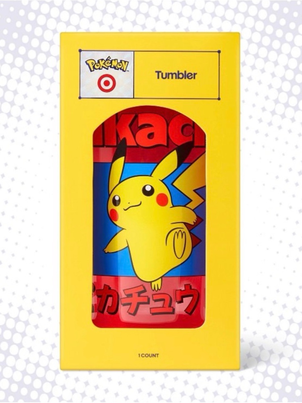Pokemon Yellow Red Blue Pikachu Tumbler